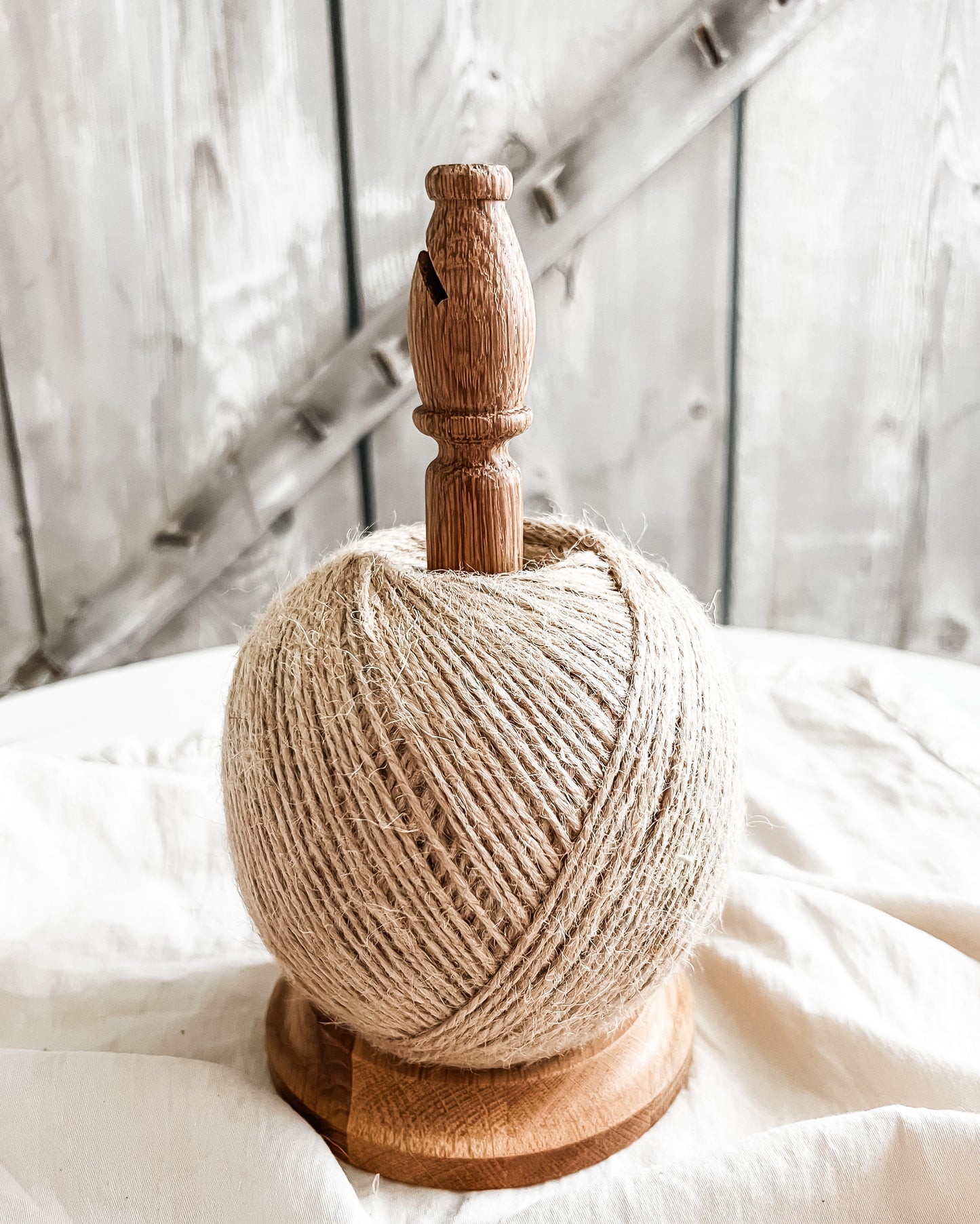 English Oak Stand with Twine