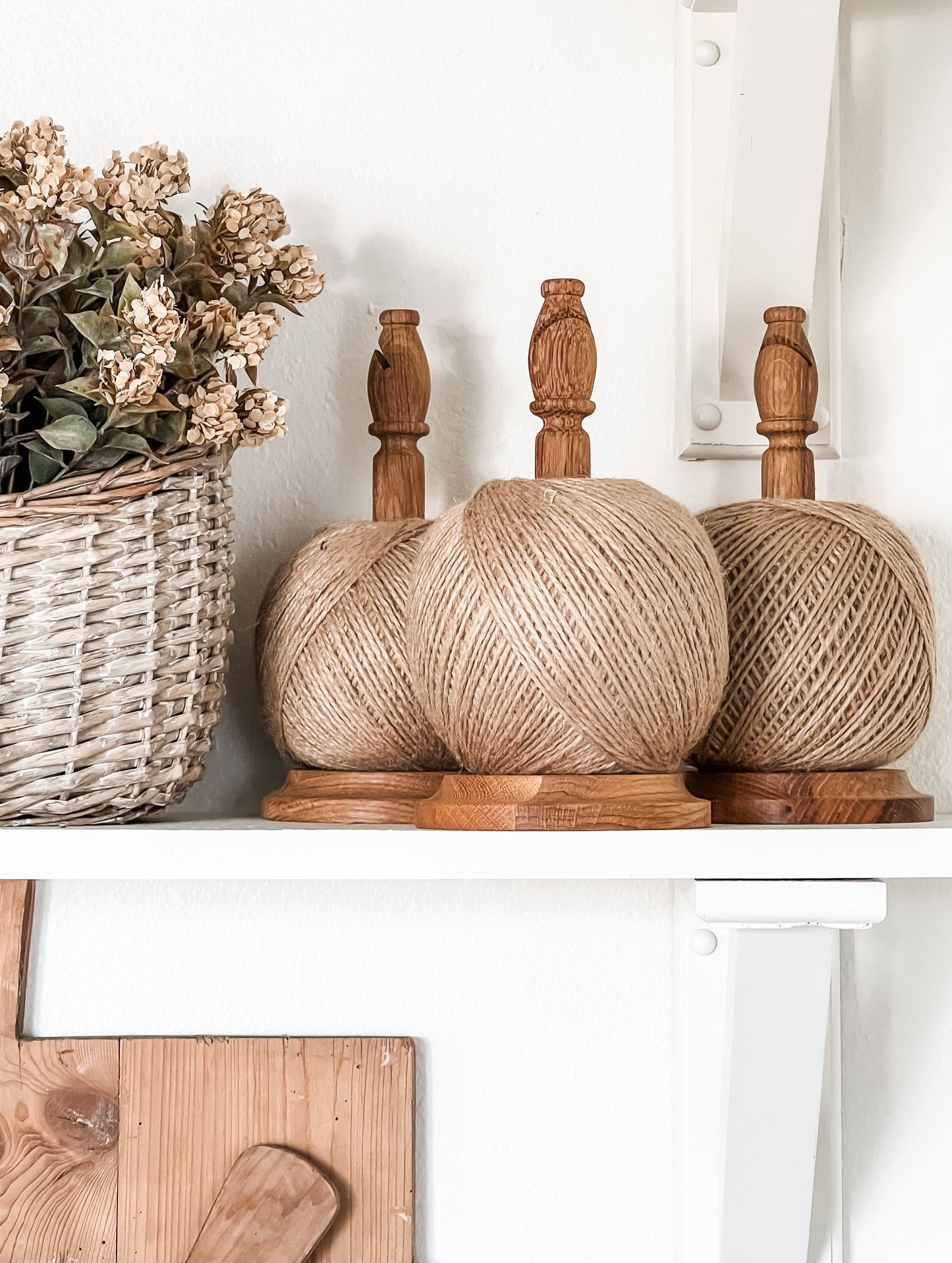 English Oak Stand with Twine