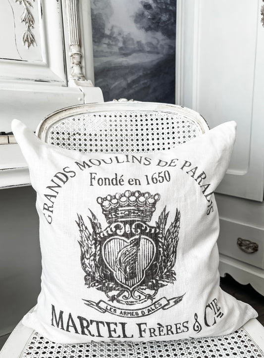 Martel Frères & Cie - Grands Moulins de Paradis Pillow Cover