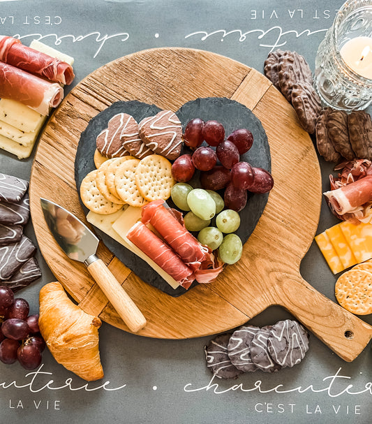 Charcuterie Slate Heart Set