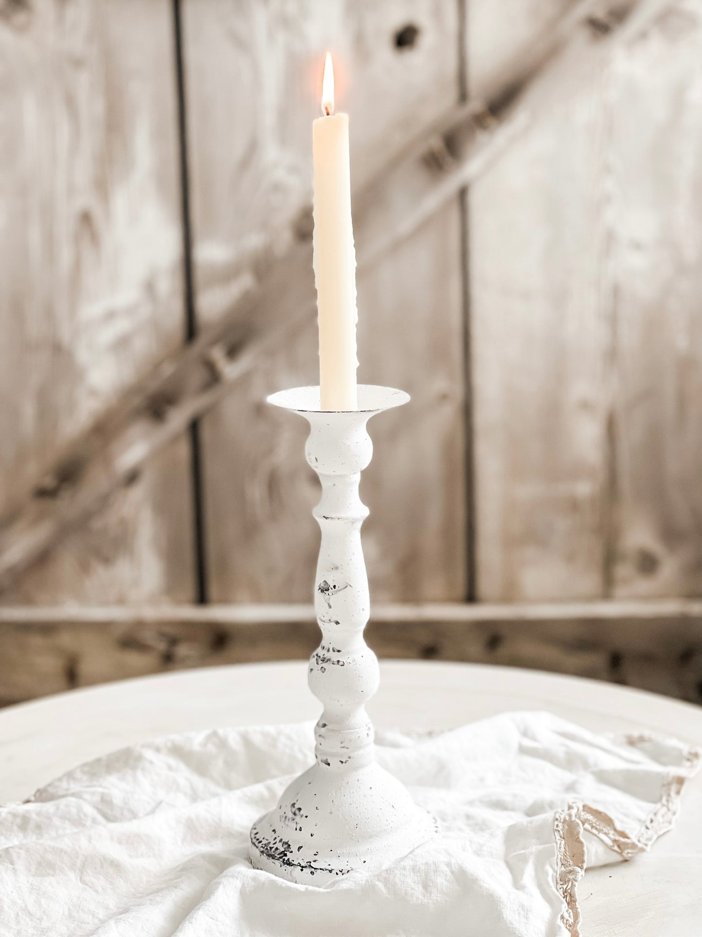 Chateau White Candleholder