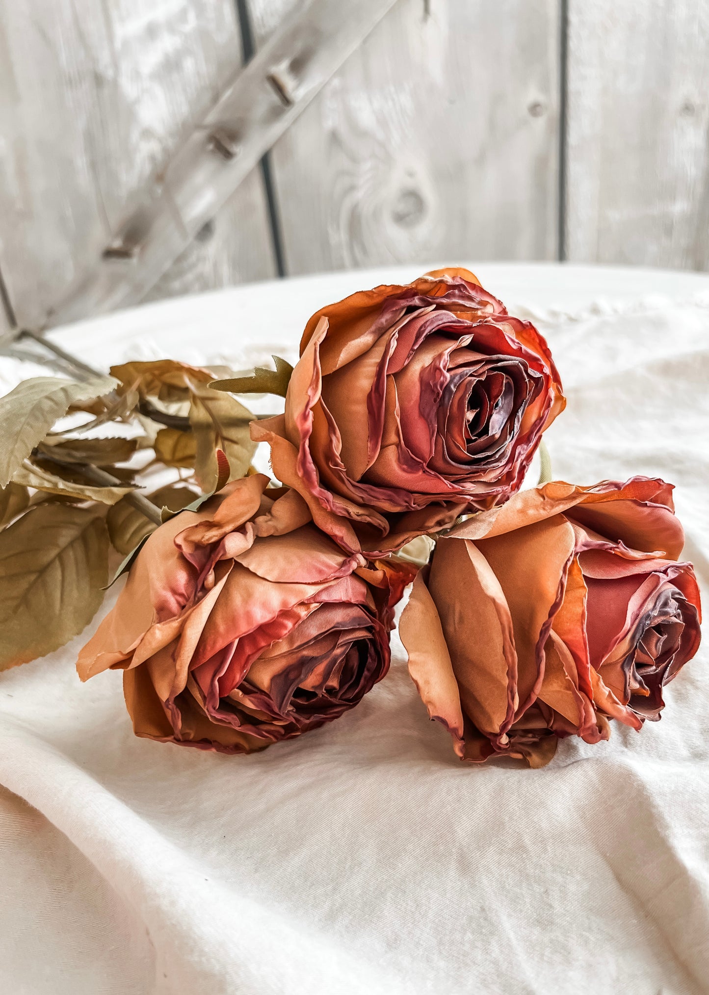 Faux Dried Rose Stem