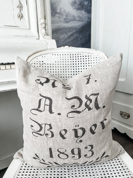 European Grain Sack Pillow Cover