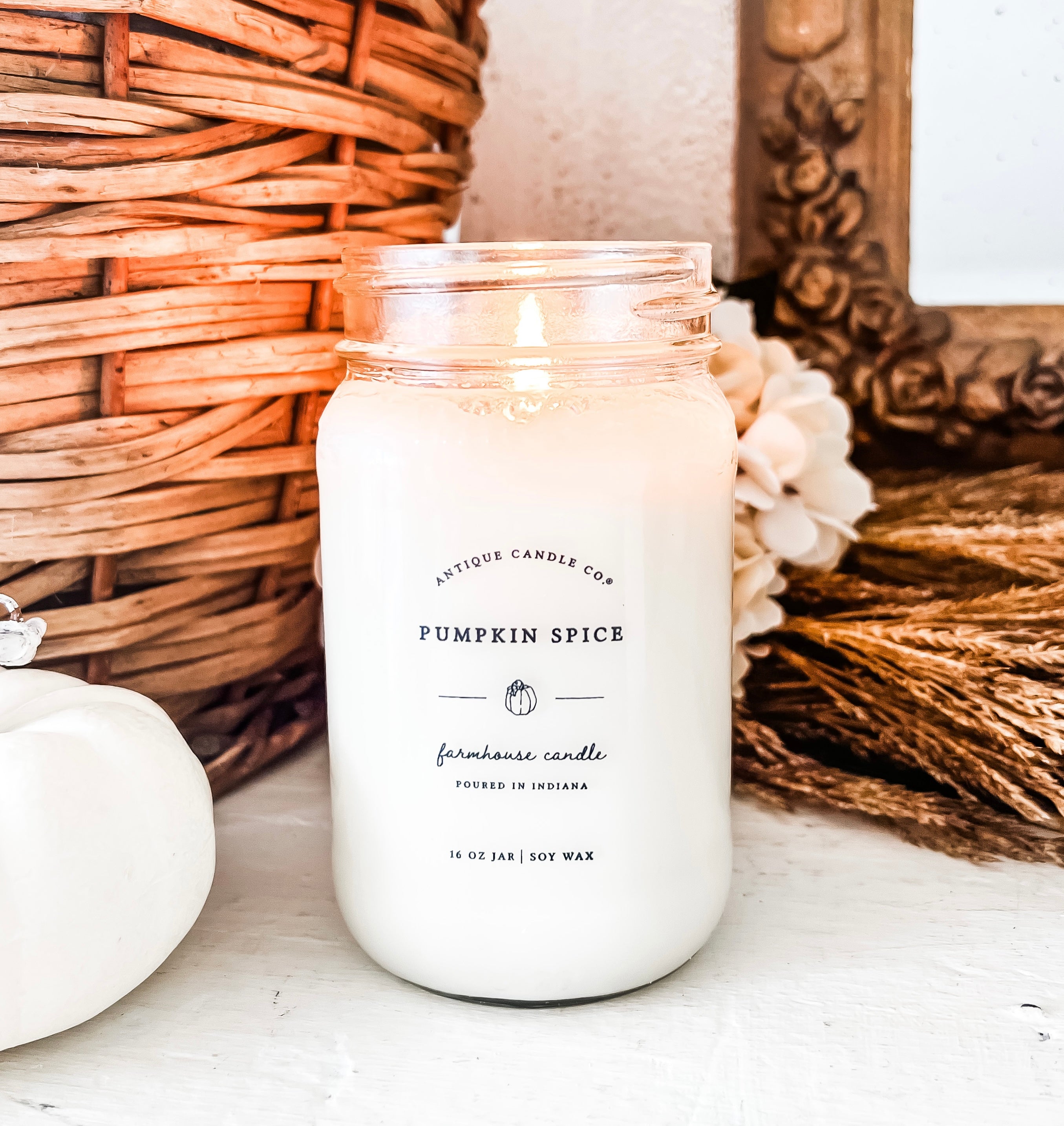 Antique Candle Co.Pumpkin Spice Candle Crown & Sparrow