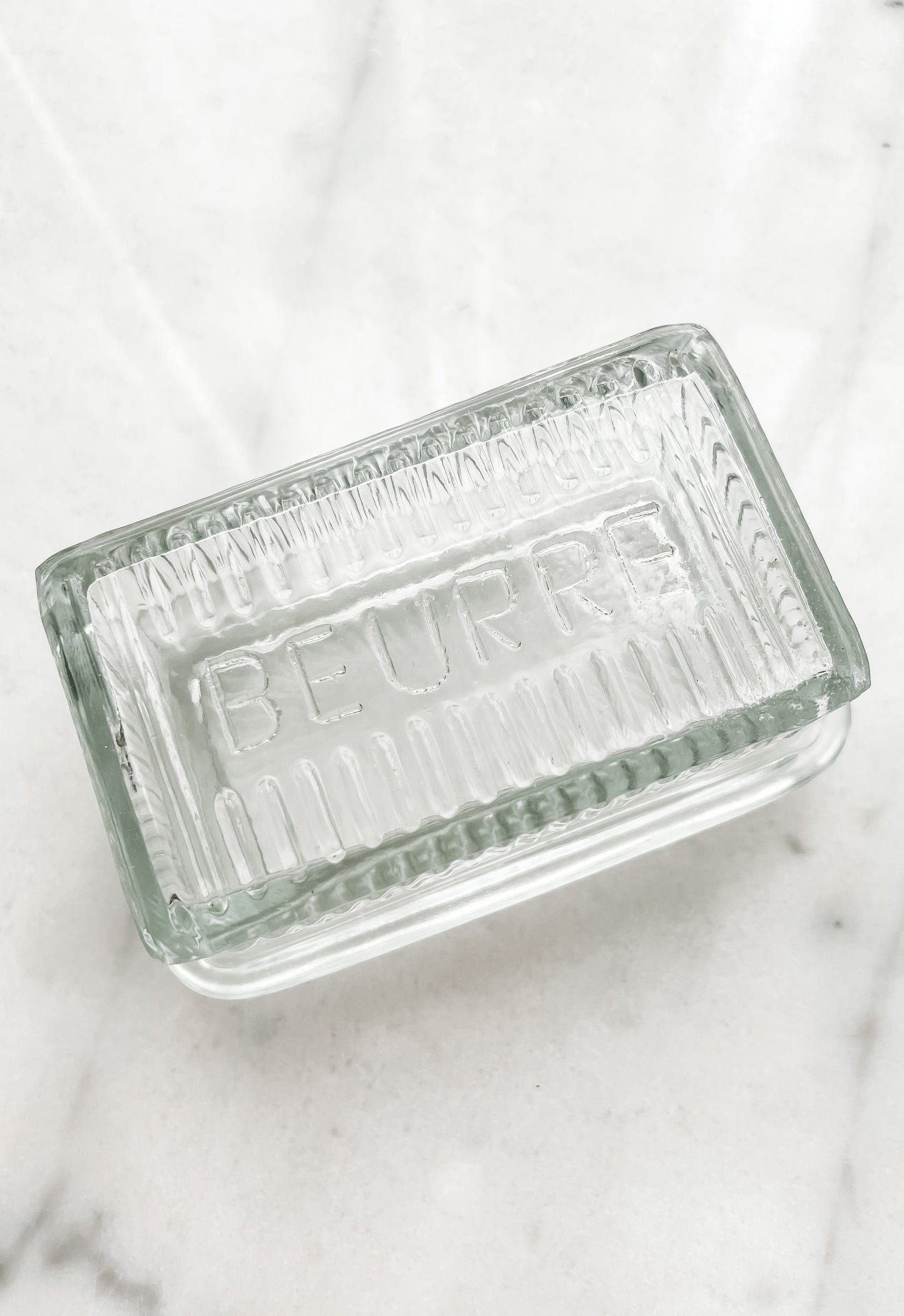 Vintage Style French  Butter Dish
