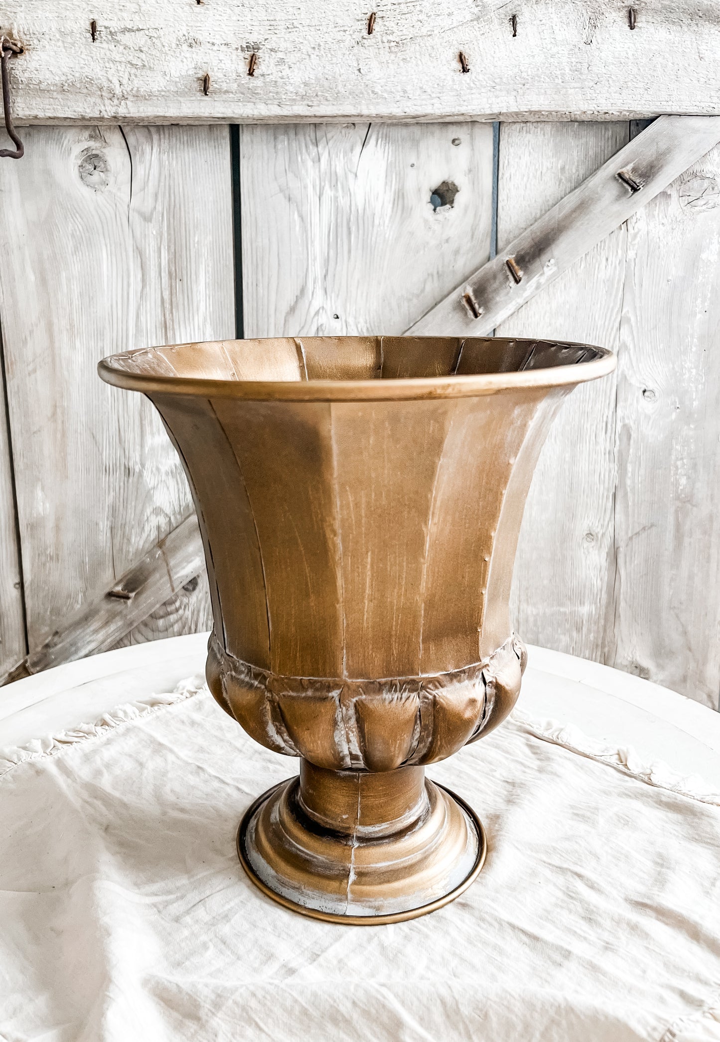 Aged Gold Urn- Small