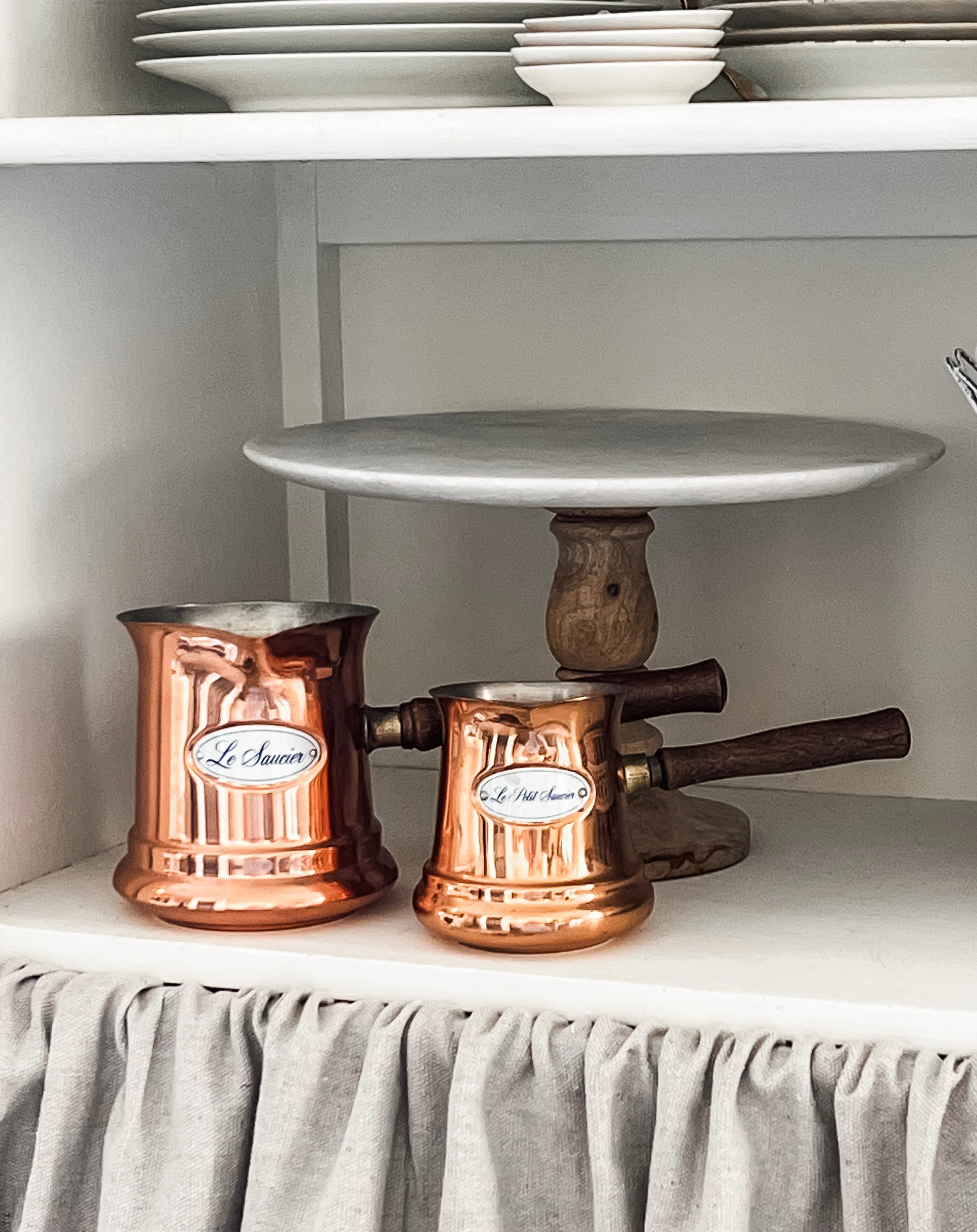 Vintage Copper Le Saucier Set Crown & Sparrow